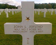 Gravestone of Major John L. Jerstad