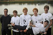 The Norwich School 1st IV 2010 that won The Fours Cup at National Schools Regatta 2010.
