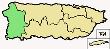 Map of the Roman Catholic Diocese of Mayagüez.
