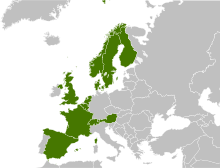 Availability of Spotify across Europe