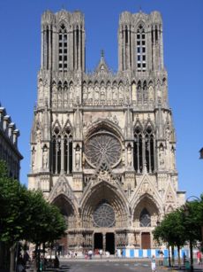 Façade of the Notre-Dame de Reims