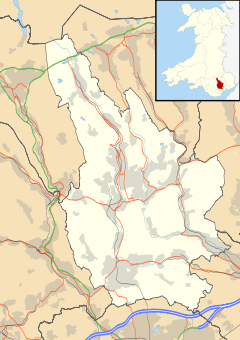 Blackwood is located in Caerphilly