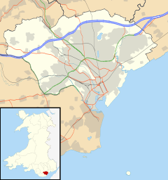 Radyr is located in Cardiff