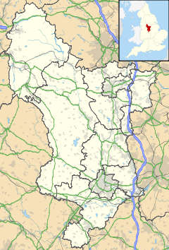 Newhall is located in Derbyshire