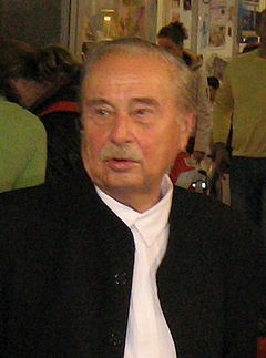 Milorad Pavić at the 2007 Belgrade Book Fair