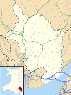 Mathern is located in Monmouthshire
