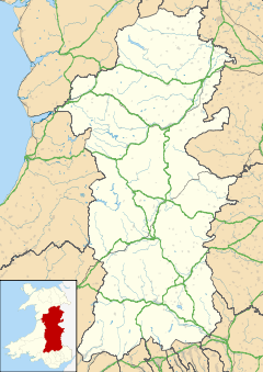 Clatter is located in Powys