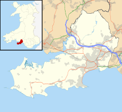 Swansea city centre is located in Swansea