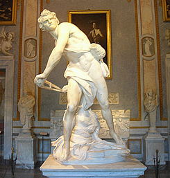 David - Gianlorenzo Bernini 1623 - Galleria Borghese, Rome