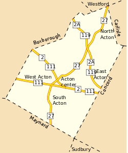Map of Acton
