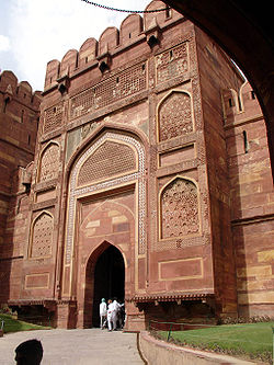 Amar Singh Gate, one of two entrances into Agra Fort