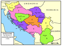 Location of Littoral Banovina