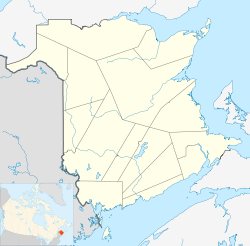 Dawsonville, New Brunswick is located in New Brunswick