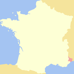 Location of County of Nice