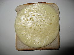 Cream Havarti on toasted bread.