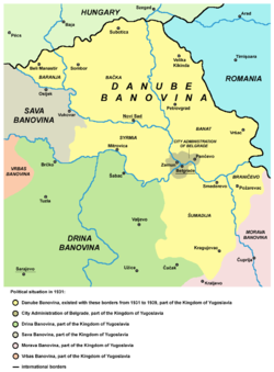 Location of Danube Banovina