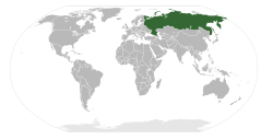 Location of Union of Soviet Socialist Republics/Russian Federation