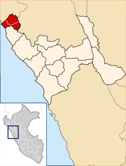 Location of the province Chepén in La Libertad.svg