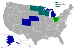 Western Collegiate Hockey Association locations