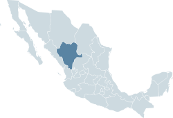 Mexico map, MX-DUR.svg