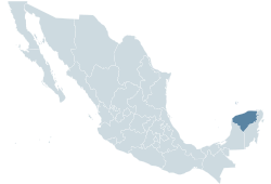 Mexico map, MX-YUC.svg