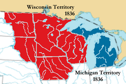 Location of Michigan Territory