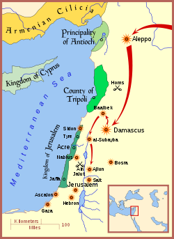 Mongol raids in Syria and Palestine 1260.svg
