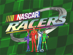 An opening title for NASCAR Racers