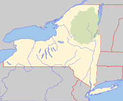 Cumberland Head, New York is located in New York Adirondack Park