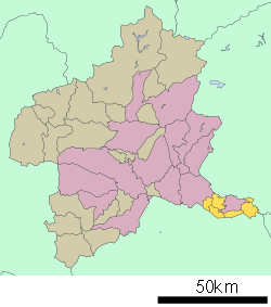 Ora District in Gunma Prefecture.svg