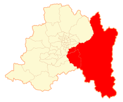 Location in the Santiago Metropolitan Region Region