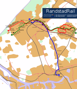 Dorp RandstadRail station is located in RandstadRail station