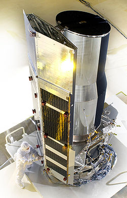 Spitzer Space Telescope prior to launch