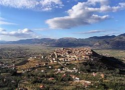 Panoramic view of Teggiano