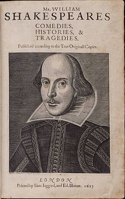 Title page William Shakespeare's First Folio 1623.jpg