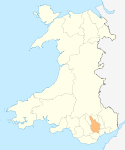 Wales Caerphilly locator map.svg