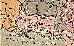 Location of West Florida