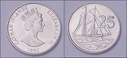 1992 25 cent coin