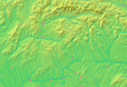 Location of Banská Bystrica in a more detailed map of the Banská Bystrica Region