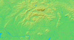 Location of Čierna nad Tisou within Slovakia