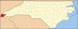 North Carolina Map Highlighting Cherokee County.PNG