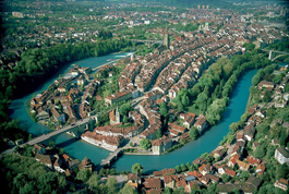 Bern - Aerial view of the Old City