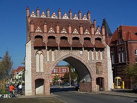 Brick Gothic town gate of Malchin (Kalensches Tor)