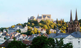 Marburg: the castle, old city, and St Elisabeth's Church