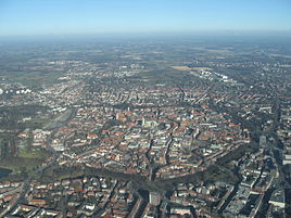 Aerial view of Münster