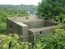 Pillbox at St Martin's Battery, Western Heights, Dover
