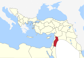 Location of Syria Vilayet