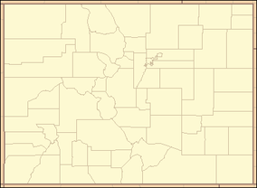 Map showing the location of Cherry Creek State Park