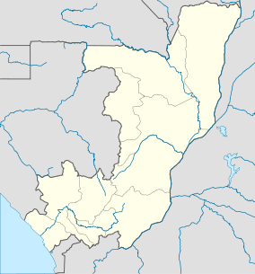 Map showing the location of Nouabale-Ndoki National Park