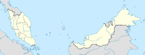 Map showing the location of Kinabalu National Park